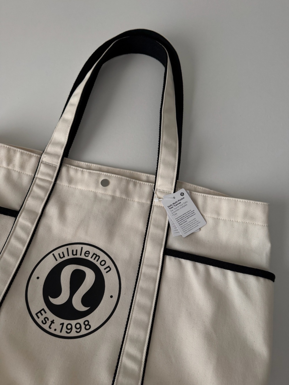 NWT Lululemon Daily Multi Pocket Tote Canvas - Picture 3 of 9